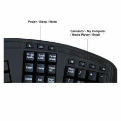 Adesso Tru-Form Ergonomic Touchpad Keyboard -Logitech sHOP 20160405025800 97278.1670001843