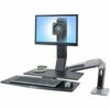 Ergotron WorkFit-A Single LD Monitor With Worksurface+