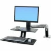 Ergotron WorkFit-A Single HD Monitor With Suspended Keyboard Tray And Worksurface+