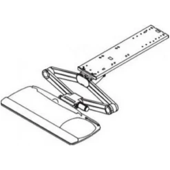 WorkRite 22" S2S Ultra-Thin Keyboard Platform System