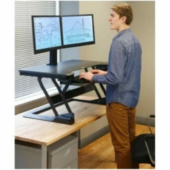 Ergotron WorkFit-TL Premium Sit-Stand Desktop - Black -Logitech sHOP 33 406 085 3 65539.1646520547