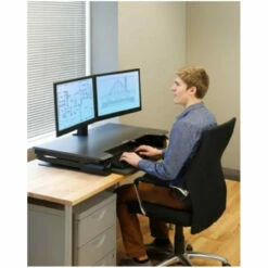 Ergotron WorkFit-TL Premium Sit-Stand Desktop - Black -Logitech sHOP 33 406 085 4 12421.1646520546