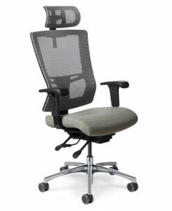OM Seating AF589 Affirm High Back Mesh Back Executive Task Chair With Headrest