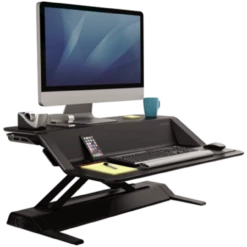 Fellowes Lotus Sit-Stand Workstation - Black 9 Fellowes Lotus Sit-Stand Workstation - Black -Logitech sHOP FEL0007901 3 99578.1646715414