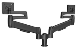 Adapt SpaceArm Dual Monitor Arm, Black -Logitech sHOP SA02XPBT 01851.1695570167
