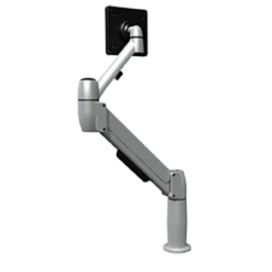 Adapt SpaceArm Sit/Stand Monitor Arm, Platinum