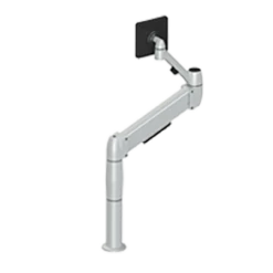 Adapt SpaceArm Sit/Stand Monitor Arm, Platinum -Logitech sHOP SS01X6BT 1 34937.1695489327