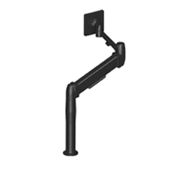 Adapt SpaceArm Sit/Stand Monitor Arm, Black -Logitech sHOP SS01X6BT 36555.1695489139