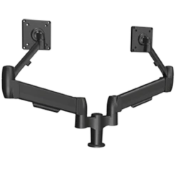 Adapt SpaceArm Sit/Stand Dual Monitor Arm, Black