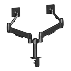 Adapt SpaceArm Sit/Stand Dual Monitor Arm, Black -Logitech sHOP SS02X4CL 48388.1695492293