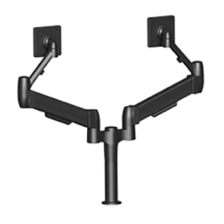 Adapt SpaceArm Sit/Stand Dual Monitor Arm, Black -Logitech sHOP SS02X6BT 99245.1695492294
