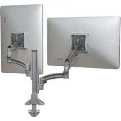 Chief Kontour K1C Reduced Height Dynamic Column Mount Double Monitor Arm - Silver