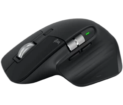 Logitech MX Master 3S Wireless Mouse -Logitech sHOP mx master 3s mouse top side view black 69811.1674750981