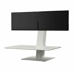 Humanscale QuickStand Eco Dual Monitor Sit/Stand Desk Solution - White