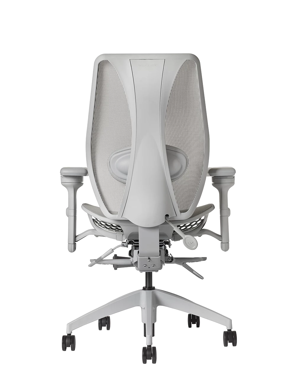 ErgoCentric Light Gray TCentric Hybrid All Mesh Synchro Glide Task Chair - 5 ErgoCentric Light Gray TCentric Hybrid All Mesh Synchro Glide Task Chair - - Image 3
