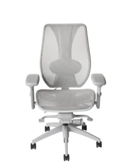 ErgoCentric Light Gray TCentric Hybrid All Mesh Synchro Glide Task Chair -