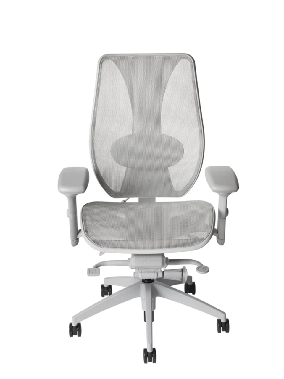 ErgoCentric Light Gray TCentric Hybrid All Mesh Synchro Glide Task Chair - 3 ErgoCentric Light Gray TCentric Hybrid All Mesh Synchro Glide Task Chair -